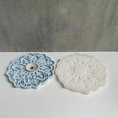 Homeflow 蠟燭石膏支架室內裝飾矽膠模具, B花