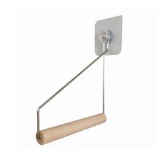 JLIFE 簡約黏貼式原木掛勾, 木質, 1個