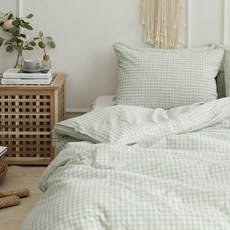 格紋棉質寢具組