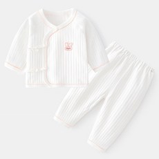 JOYMULTI 嬰幼兒兔子彩虹天使肚衣褲組