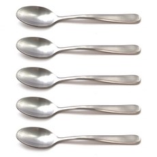 Jeoja.com 啞光不銹鋼濃縮咖啡勺, 單色, 5個