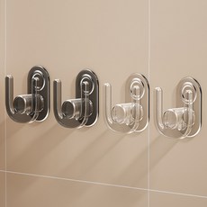 Alleophom 浴室拖鞋鞋子晾乾掛架 8.2 x 10.2 cm 2款 x 2入組, 1套, 灰色, 透明