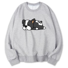 VENHIT 大尺碼 Lazy Dog 半寬鬆版型 特殊雙面布料 大學T