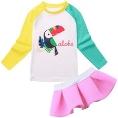 GOING KIDS 女童款時尚防曬泳衣組