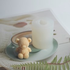 漢娜斯迷你愛心毛衣熊矽膠模具, 混合色