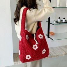 PEONIST 女用花朵甜美柔軟收納肩揹包