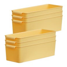 보노하우스 컬러블 핸들러 바스켓, 옐로우, 6개