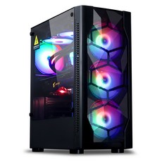 IGUJU HATCH 6 Flex 網格強化玻璃 PC 機殼 中塔 黑色, 單一商品