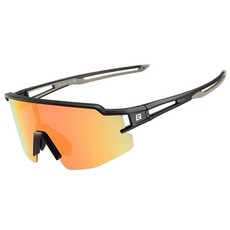 락브로스 스포츠 하프프레임 고글 10171, 블랙, 1개