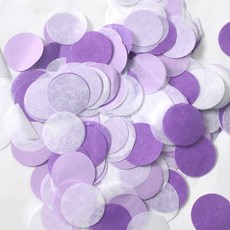 PARTYSHOW 心形紙花 2.5cm 200g, 圓形紫羅蘭圖案, 1個