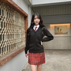 GYOBOKMALL 長版開襟衫制服海軍藍(女)L號