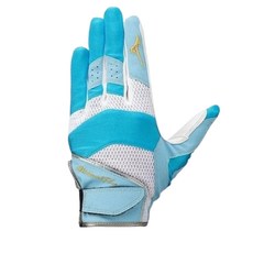 Mizuno 美津濃 守備用手套 左手用, 藍色 + 白色, 1個