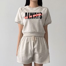 AiR Plane 女款 Always This 拉克蘭短版短袖三分短褲套裝