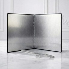 inbloom 不鏽鋼瓦斯爐防油濺 2層護板 + 鑷子夾 銀色套組, 1套