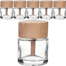 KANGGUN 圓筒木蓋擴香瓶, 50ml, 6個, 單色