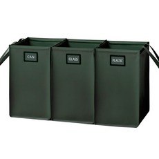 HaPPySaLe I'm 家用資源回收分類桶 3件組, 綠色
