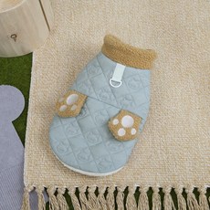 코코스튜디오 반려동물 하네스 스노우퍼 발바닥 조끼, 1개, 스카이