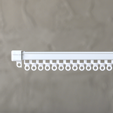 WINDOW DRESS NEW 窗簾軌道, 白色