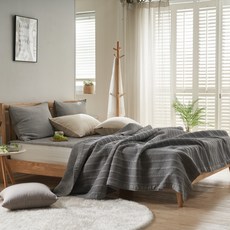 Agata Punggi Inu 純棉棉布+枕套套組, 木炭