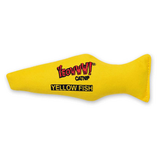 YEOWWW CATNIP 貓貓薄荷墊玩具魚, 黃色的, 1個