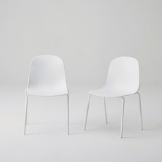 한샘 일반형 라이트 체어, 화이트, 2개