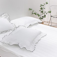 CHOUETTROOM 清涼夏季泡泡紗固定式床墊, 白色