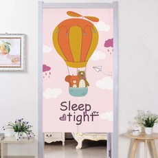 動物角色空間分隔門簾, 熱氣球