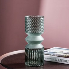 아코디언 유리 화병, 그린