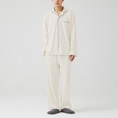 JAJU 男性刷毛睡衣套組