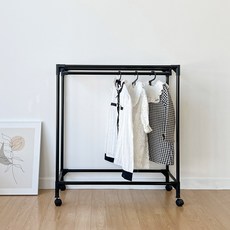 Bank 單層迷你衣架, 黑色