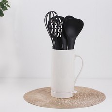 裝飾餐具筒 特大, 白色