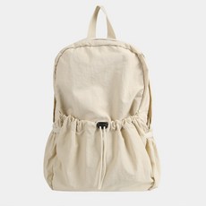 SHOOPEN 尼龍抽繩後背包 HPADZEA501, 39 象牙白