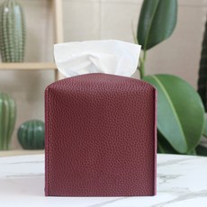 카리스 사각사각 고급 가죽 휴지 티슈 케이스, A04