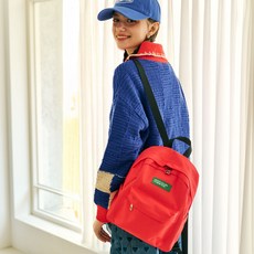 benetton 女性日常迷你後背包, 紅色