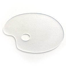 My Daily透明壓克力顏料調色盤 橢圓形 30*40cm, 一格, 1個