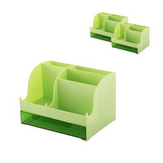 오트라 데스크테리어 라이트 다용도 수납정리함, 그린, 3개