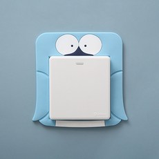 動物裝飾開關貼紙 10入, 企鵝