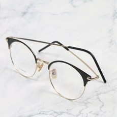 베이마 변색 UV 블루라이트차단 브라운렌즈 스틸 초경량 베타 티타늄 하금 안경테 세트