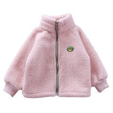 JOYMULTI 童款高領毛絨拉鍊外套