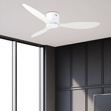 HOMEVIT 원하 IS 저소음 실링팬 리모컨 포함 1320mm, 화이트