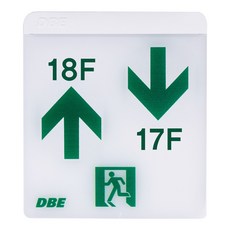 DBE LED 樓梯引導燈 左上 18F 右下 17F, 1個