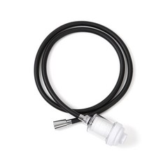 Atrion 濾水器 PVC 防扭結淋浴軟管黑色 1.5m, 1個