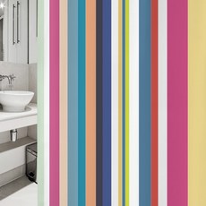 수풀 샤워 커튼 북유럽 스타일 1800 x 1880 mm sc16 + 플라스틱 고리 12p + 화이트 커튼봉, 1세트