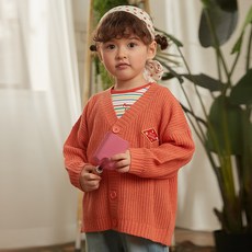 pancoat 孩童純色針織開衫