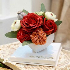 Gakkujio 可愛愛心花盒, 紅色