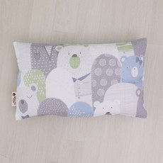 BEAUTE HOUSE 枕套 藍熊款, 小熊家族款(藍色)