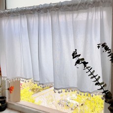 DECO TREE 法式白色遮蔽簾, B型