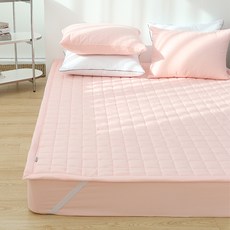 柔軟蓬鬆水洗固定帶式床墊, 粉紅色