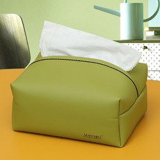 JCP北歐極簡方形面紙盒套, 綠色