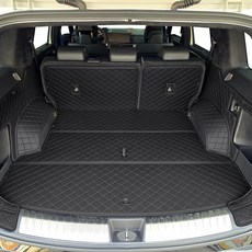 비비키 프리미엄 풀커버 트렁크매트, 디올뉴 싼타페 MX5 5인승 2023년형~ 가솔린/하이브리드, 블랙